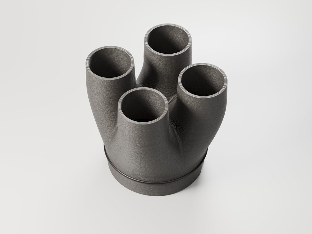 Schlauchadapter 4 × 25 mm von oben