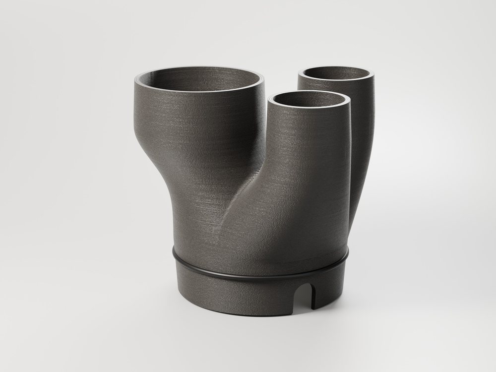 Schlauchadapter mit einem 42-mm- und zwei 25-mm-Abgängen