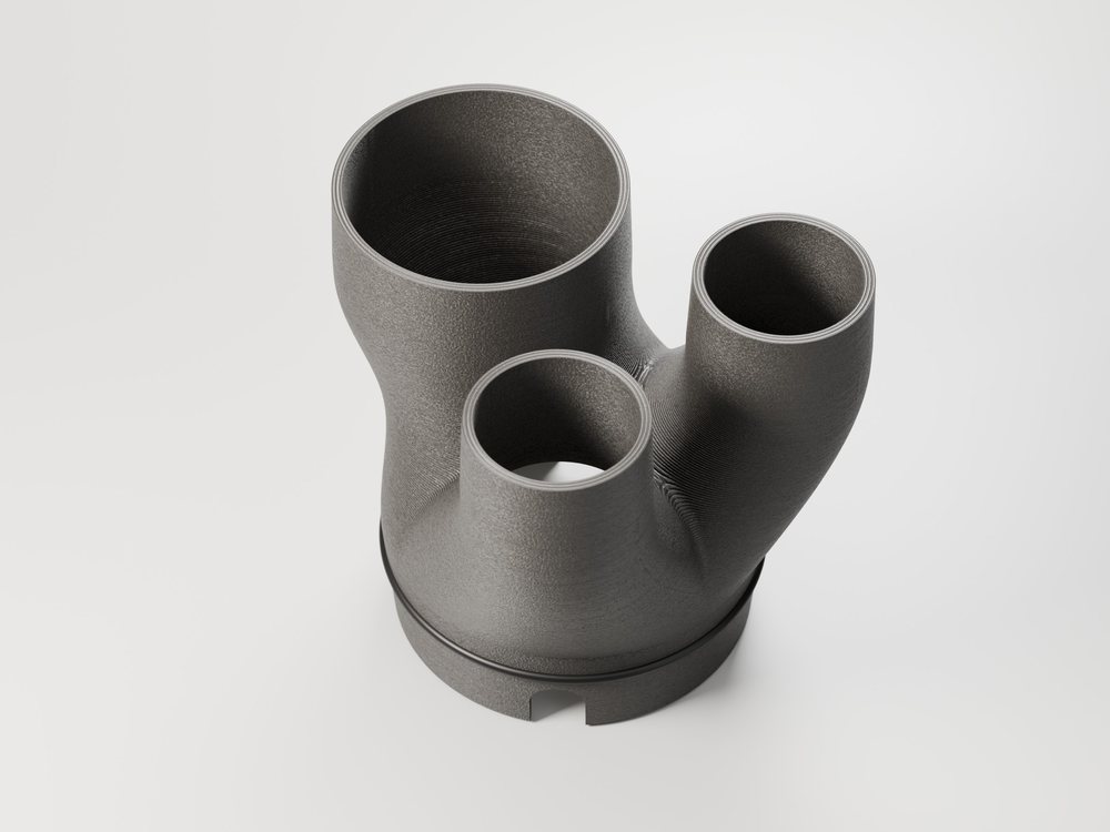 Schlauchadapter 42 + 2 × 25 mm von oben
