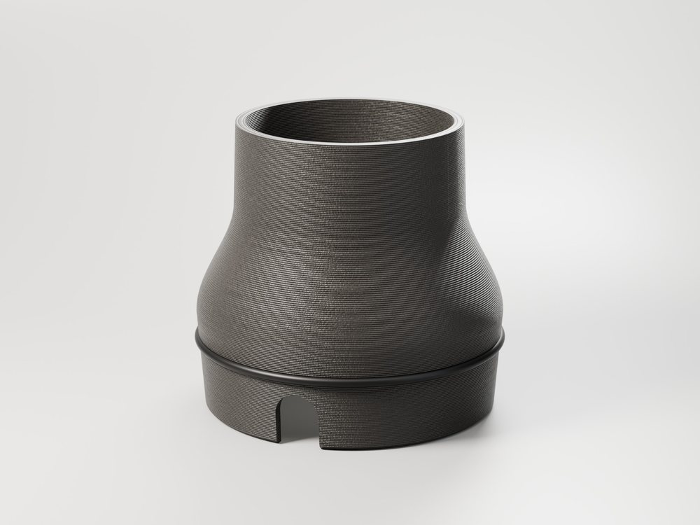 Schlauchadapter 42 mm von der Seite